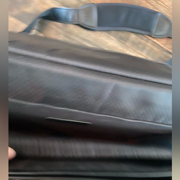 Leather brief case men’s black case - Picture 4 of 14